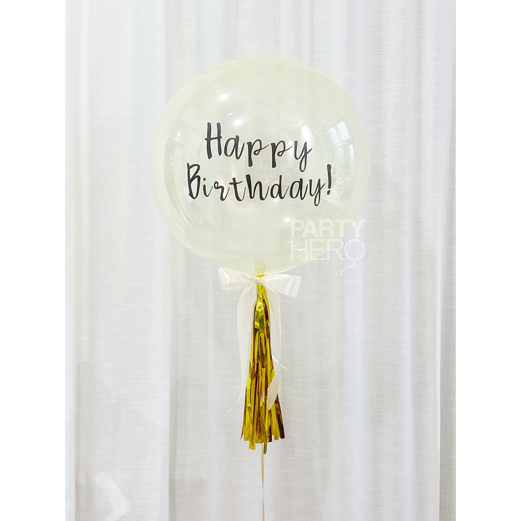 18" Personalized Colored Crystal Balloon with Message (Please Order 3 Working Days in Advance)