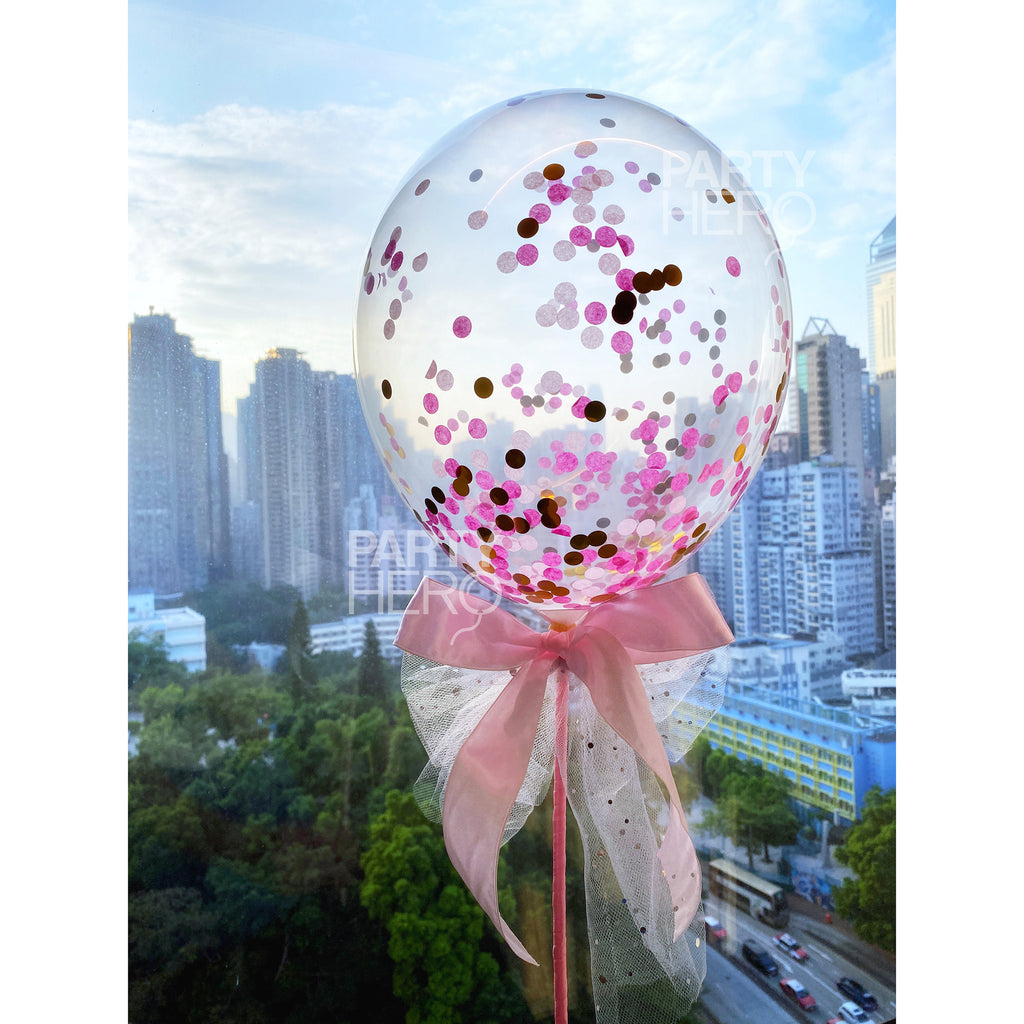 11" Fairytale Air-Filled Confetti Balloon