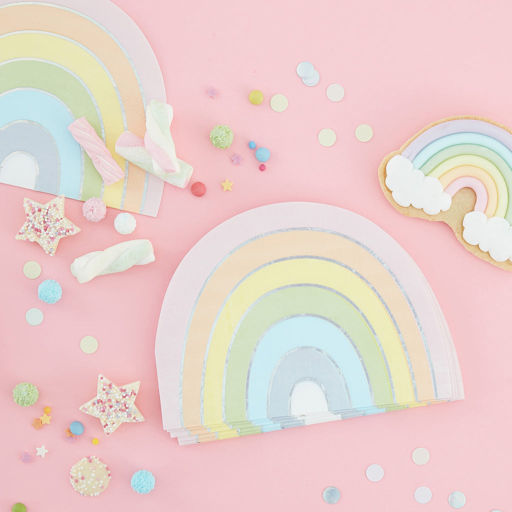 ginger-ray-pastel-&-iridescent-rainbow-paper-napkins-pastel-party-pack-of-16- (2)