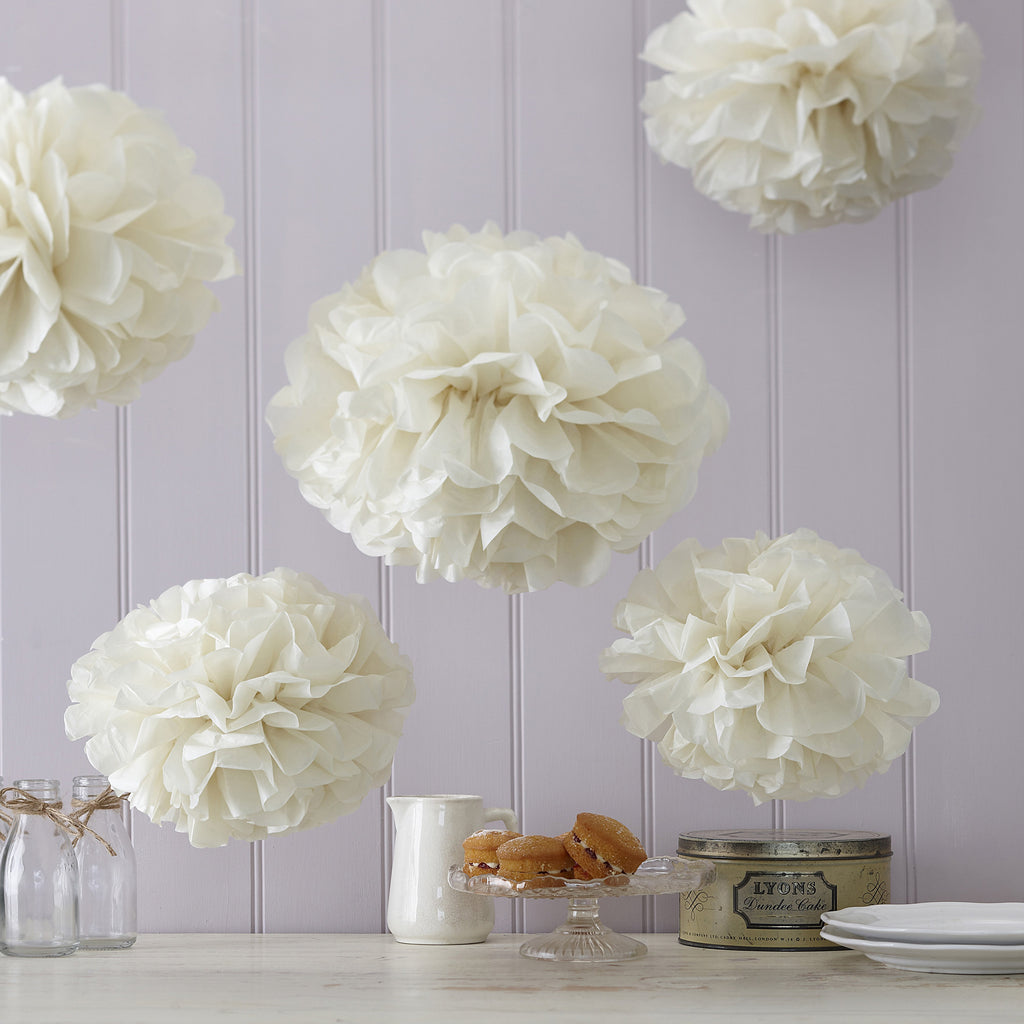 ginger-ray-tissue-paper-pom-poms-ivory-vintage-lace-pack-of-5- (3)