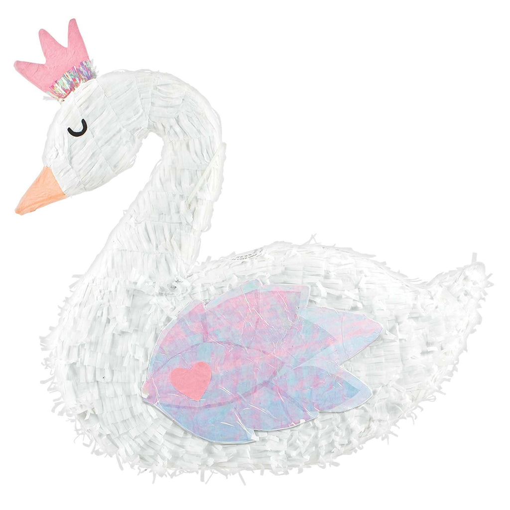 Magical Rainbow Birthday Swan Deluxe Pinata 22in x 20.5in x 3.5in