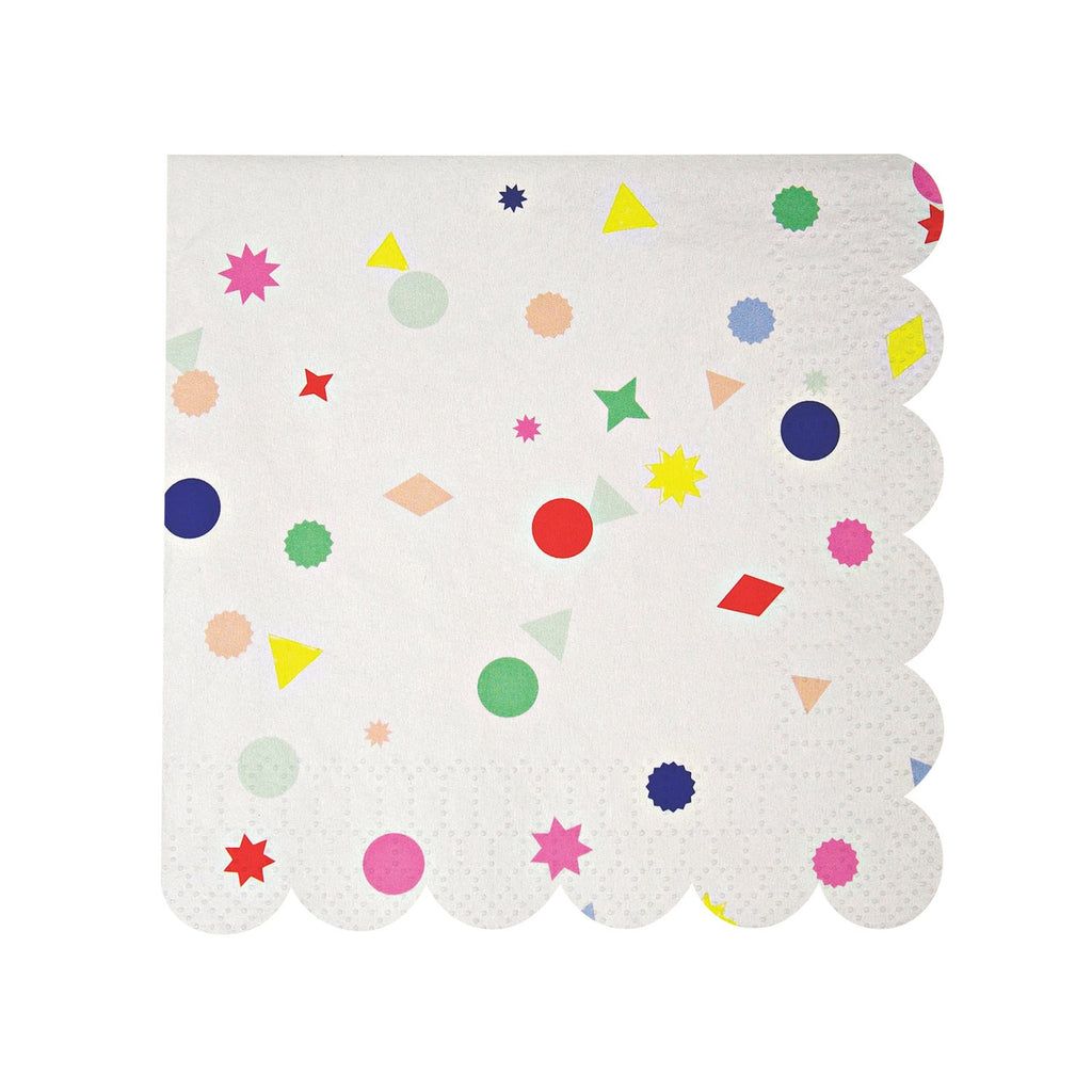 Toot Sweet Confetti Charms Small Napkins 5in - Pack of 20