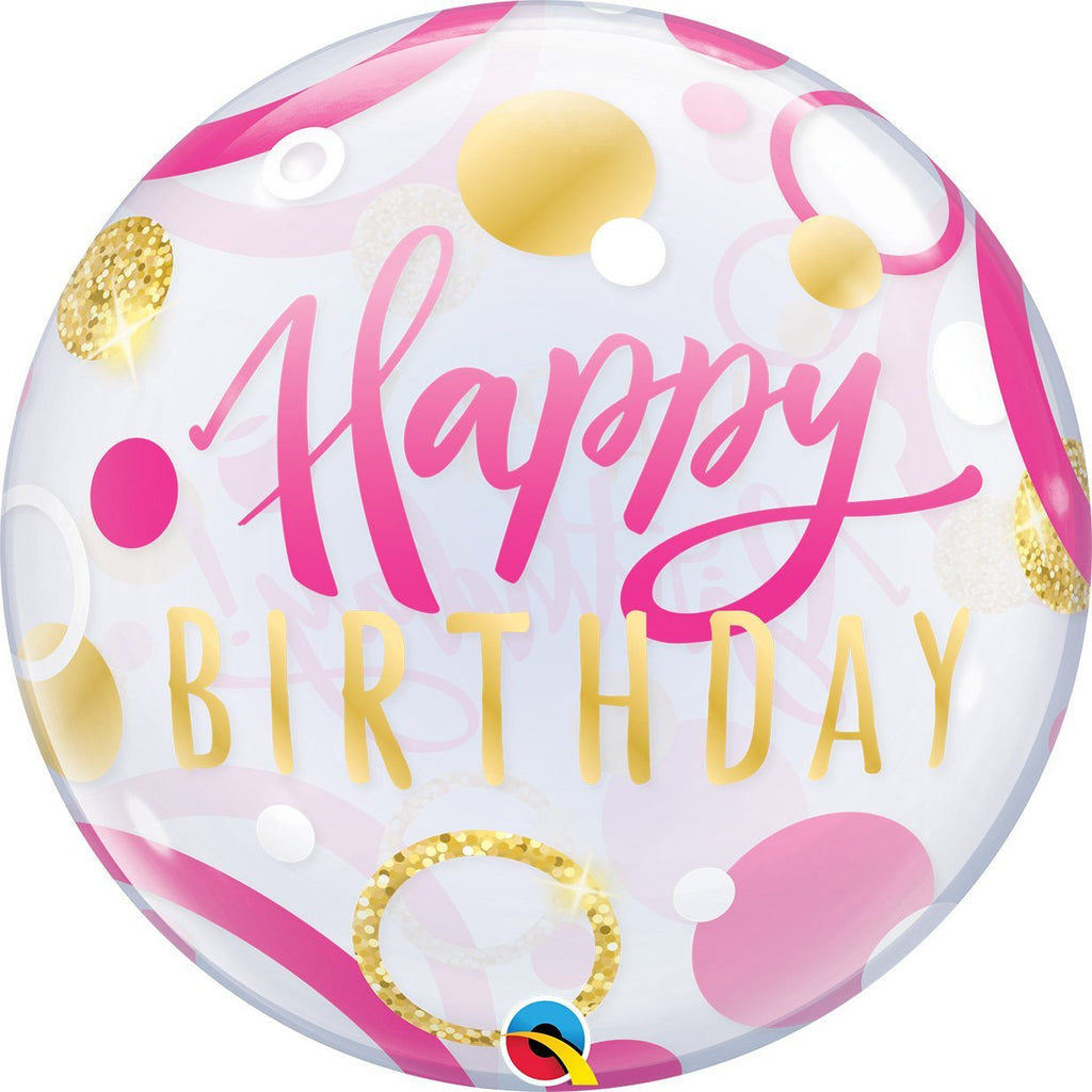 qualatex-birthday-pink-&-gold-dots-round-bubble-balloon-22in-55cm- (2)