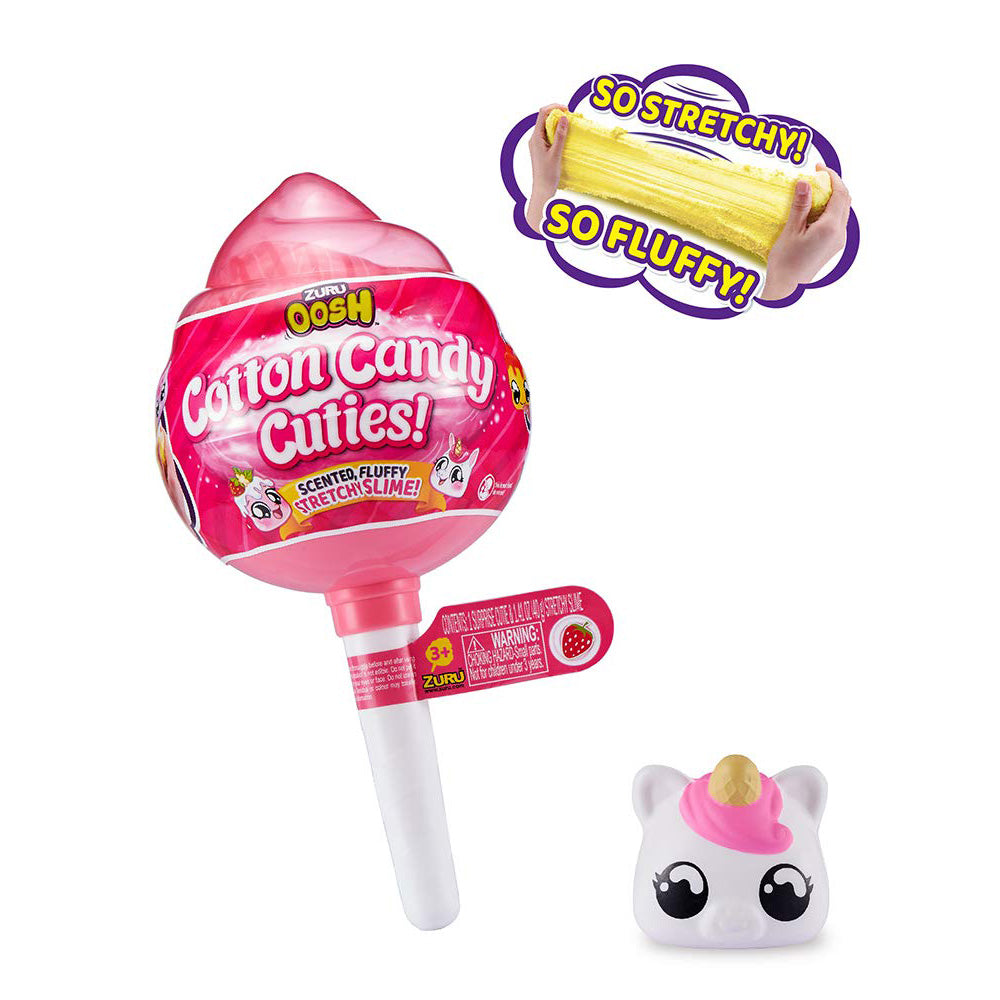 Zuru Oosh Cotton Candy Cuties Stretchy Foam Slime - Series 1 - Medium Pop - Pink