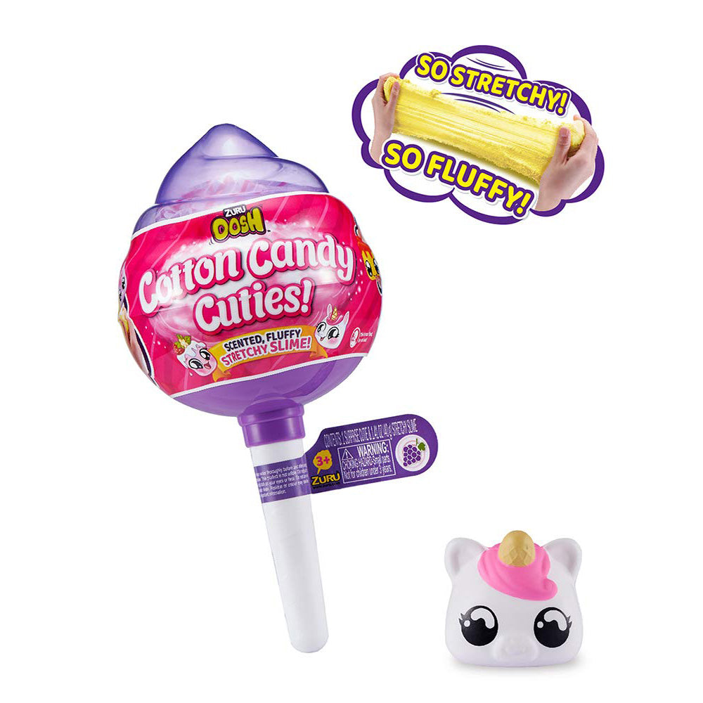 Zuru Oosh Cotton Candy Cuties Stretchy Foam Slime - Series 1 - Medium Pop - Purple