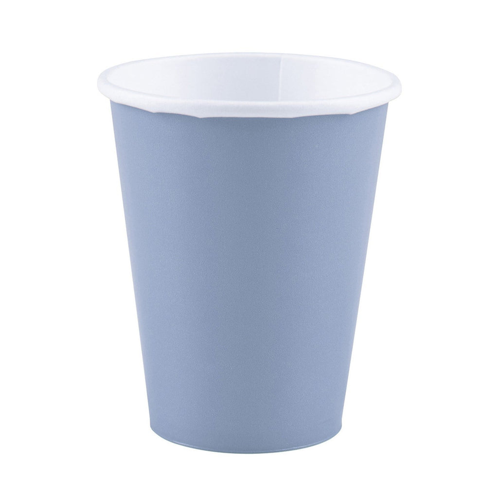Paper Cups 9oz - Pastel Blue - Pack of 8