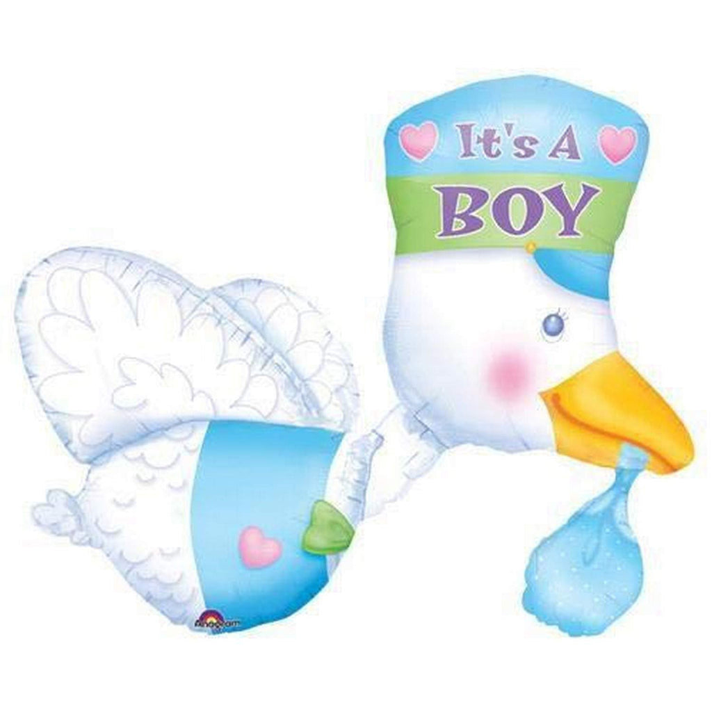 anagram-bundle-of-joy-stork-its-a-boy-foil-balloon-32in-anag-07063-