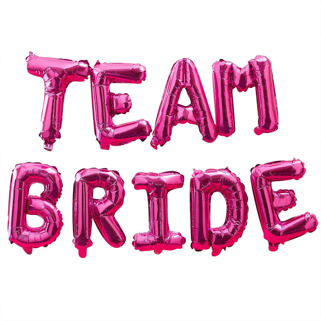 ginger-ray-bride-team-hot-pink-air-filled-foil-balloon-bunting-16in-ginr-bt-328