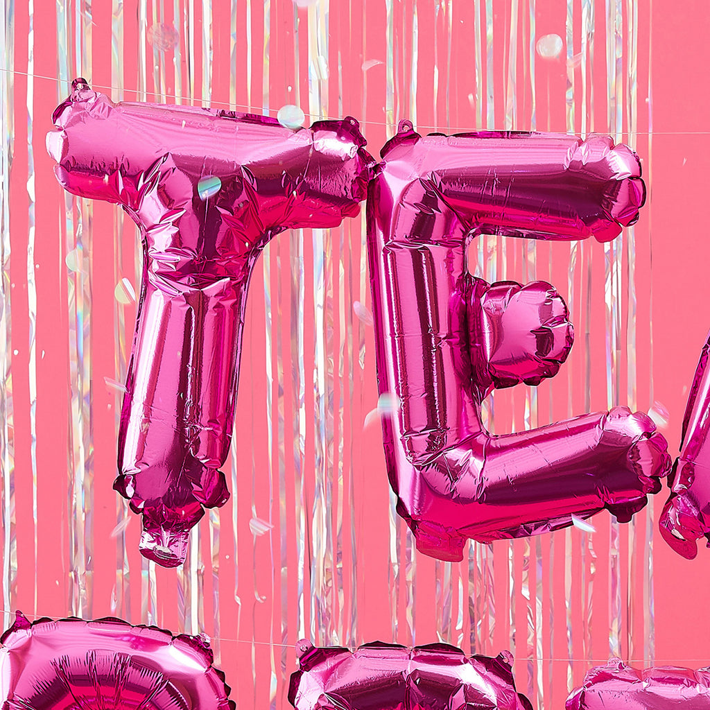 ginger-ray-bride-team-hot-pink-air-filled-foil-balloon-bunting-16in-ginr-bt-328