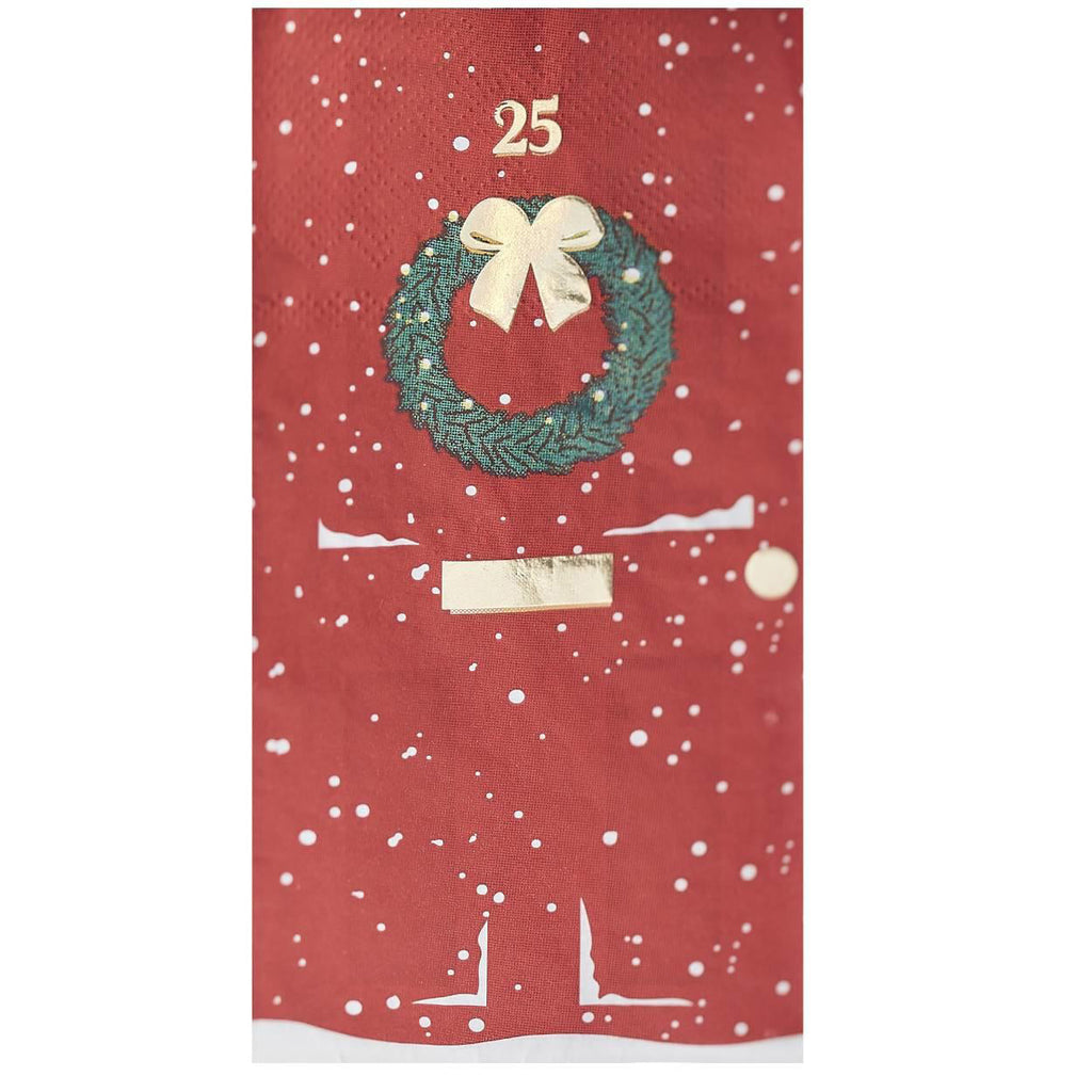 ginger-ray-deck-the-halls-christmas-paper-napkins-pack-of-16-ginr-red-569-