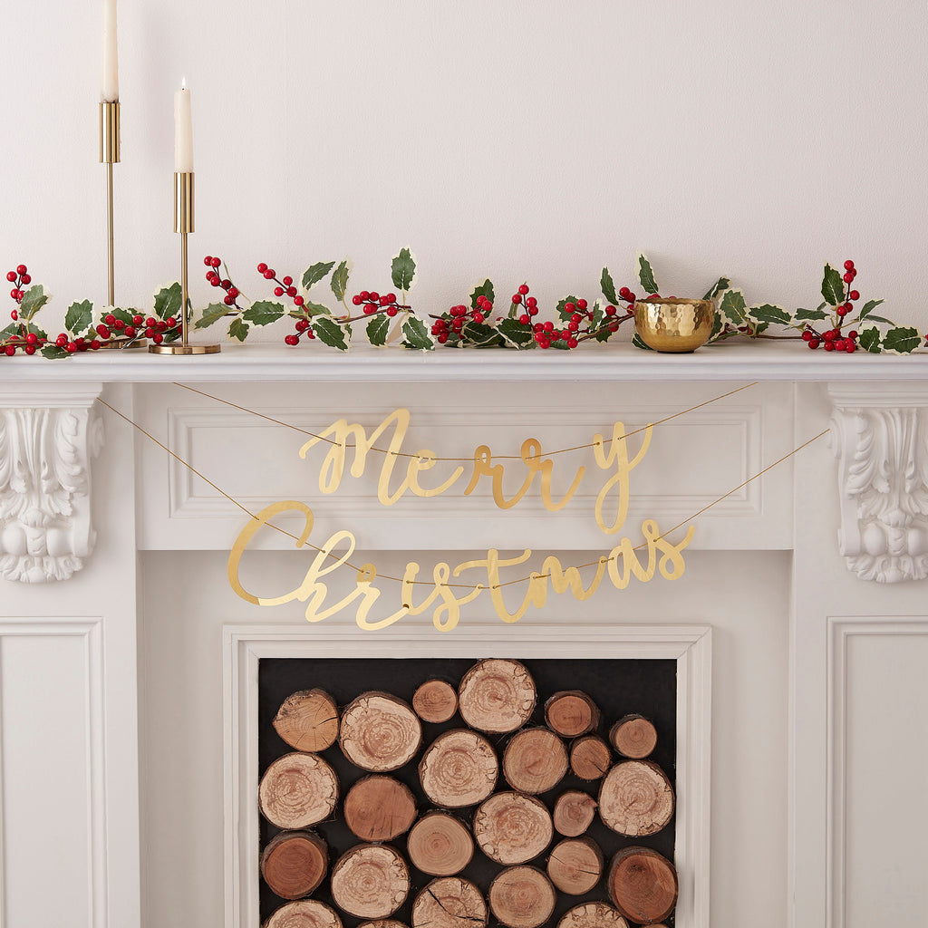 ginger-ray-hanging-christmas-wreath-bunting-decoration-ginr-trad-308-