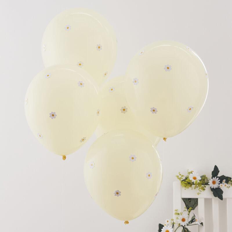ginger-ray-pastel-yellow-&-daisy-easter-balloon-flower-balloons-12in-30cm-pack-of-5- (2)
