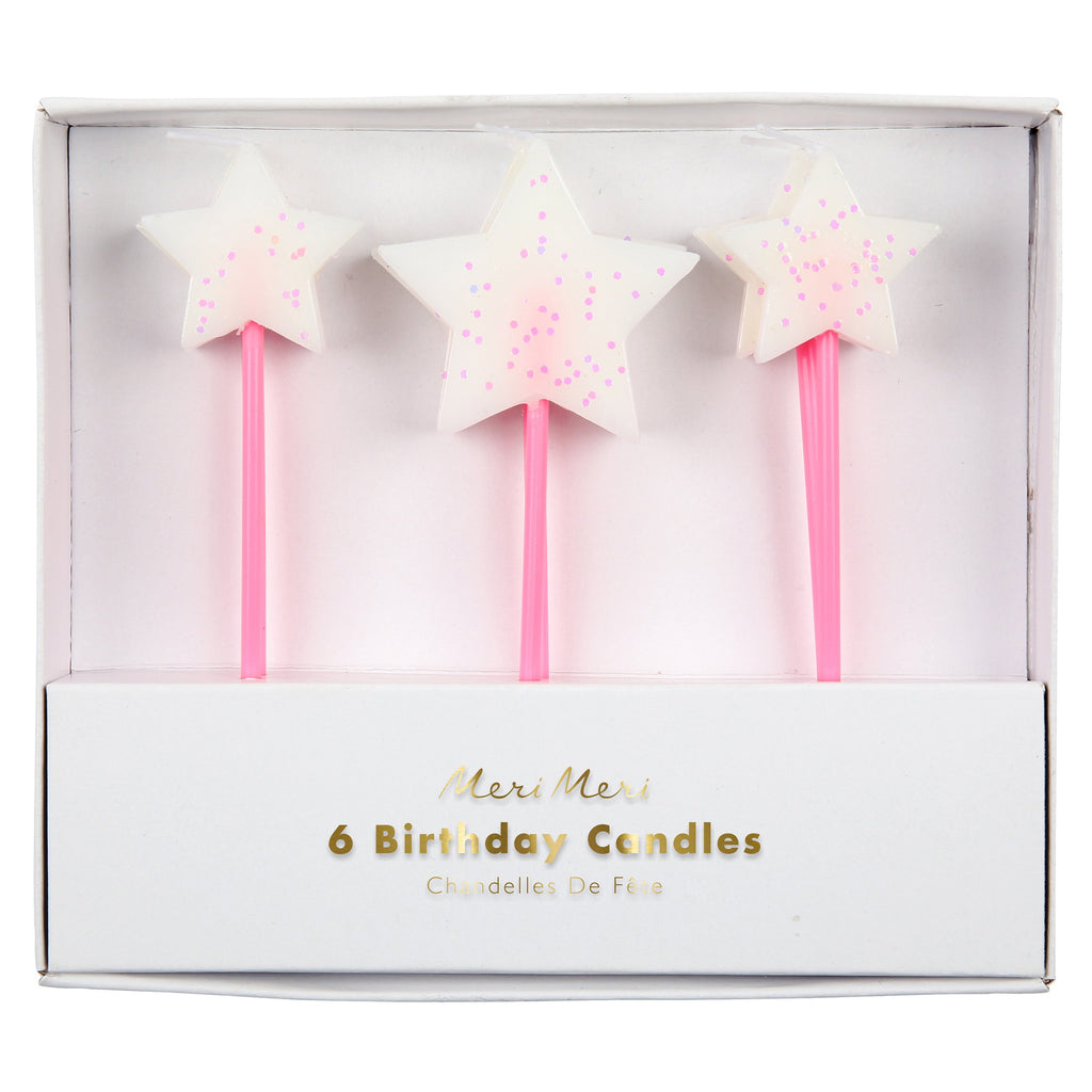 White Star Candles - Pack of 6