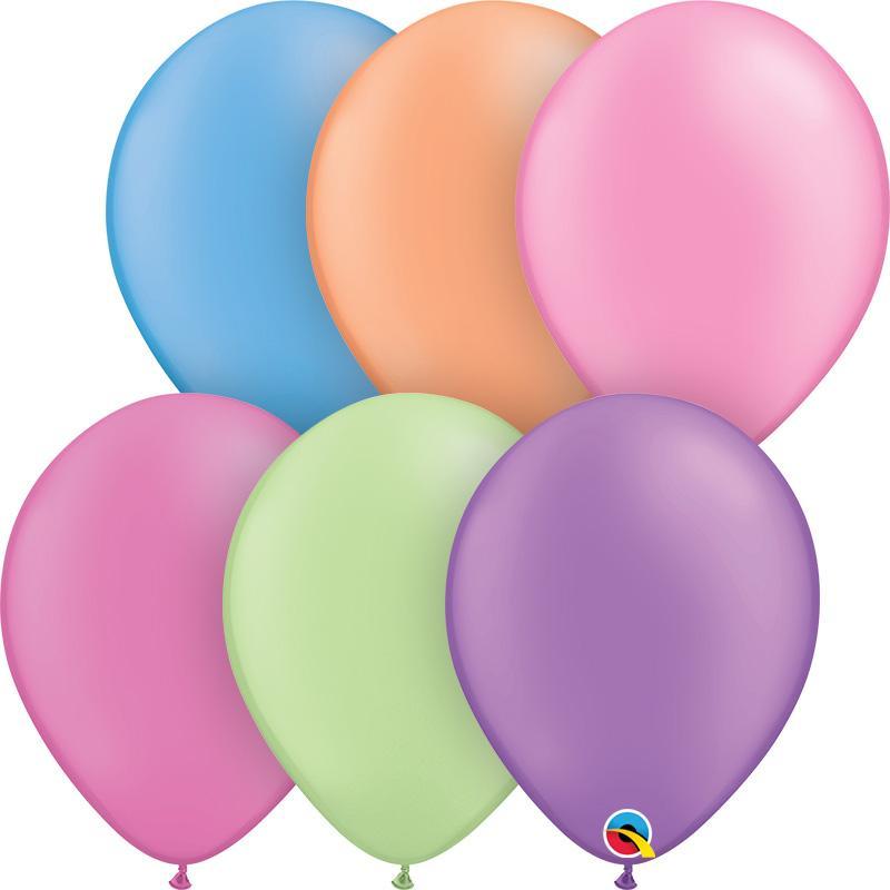 neon-assorted-round-plain-latex-balloon-pack-of-100-11-28cm-74589-1