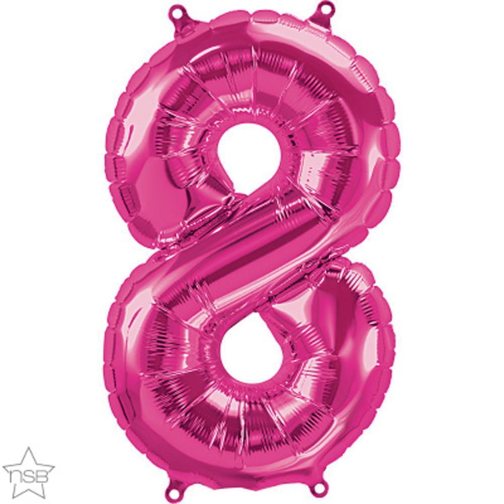 number-8-magenta-die-cut-foil-balloon-16in-41cm-59077m(pk)-1