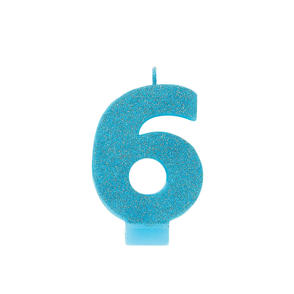 number-"6"-cake-candle-glitter-caribbean-blue-1