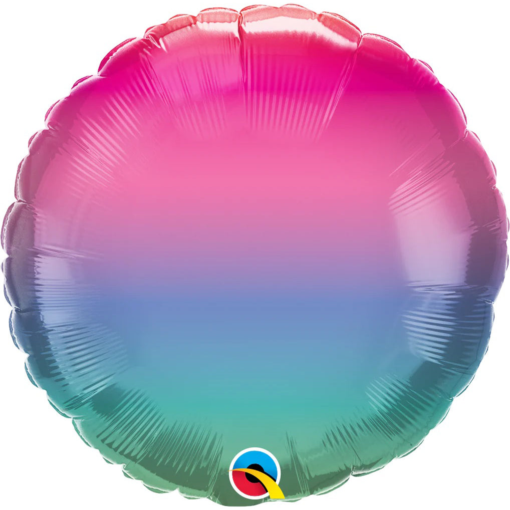 qualatex-pink-_-blue-_-green-ombre-foil-balloon-18in-qual-97408