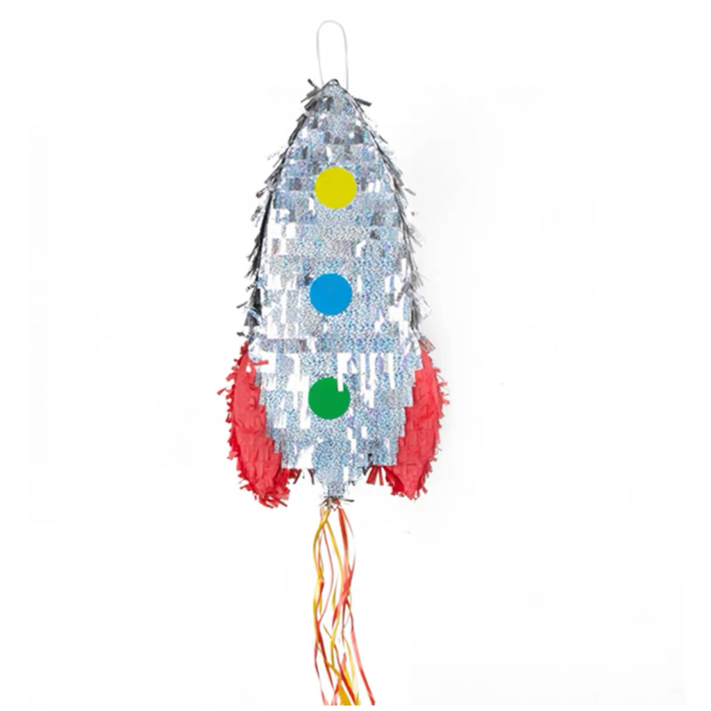 Rocket Pull String Pinata 45cm