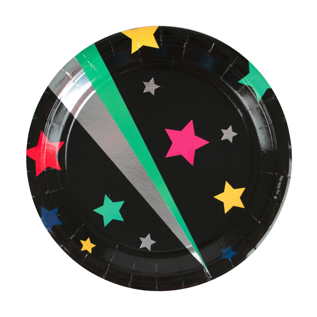 round-paper-plates-9-23cm-disco-stars-pack-of-8-  (1)