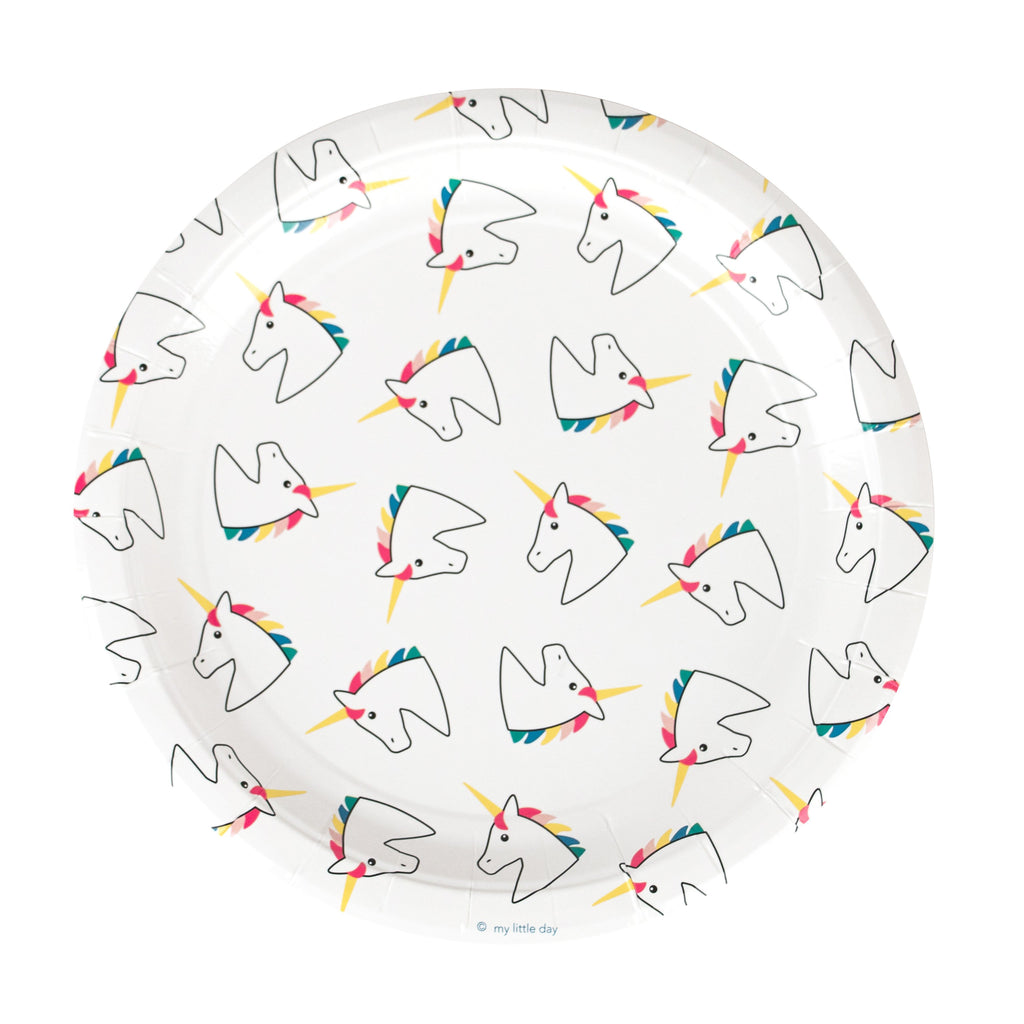 round-paper-plates-9-23cm-unicorn-pack-of-8- (1)