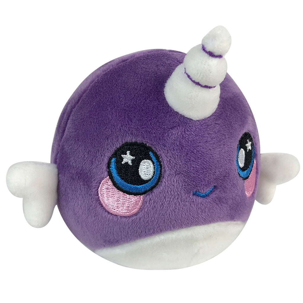 Squeezamals Super-Squishy Scented Plush 3.5in - Nellie The Narwhal