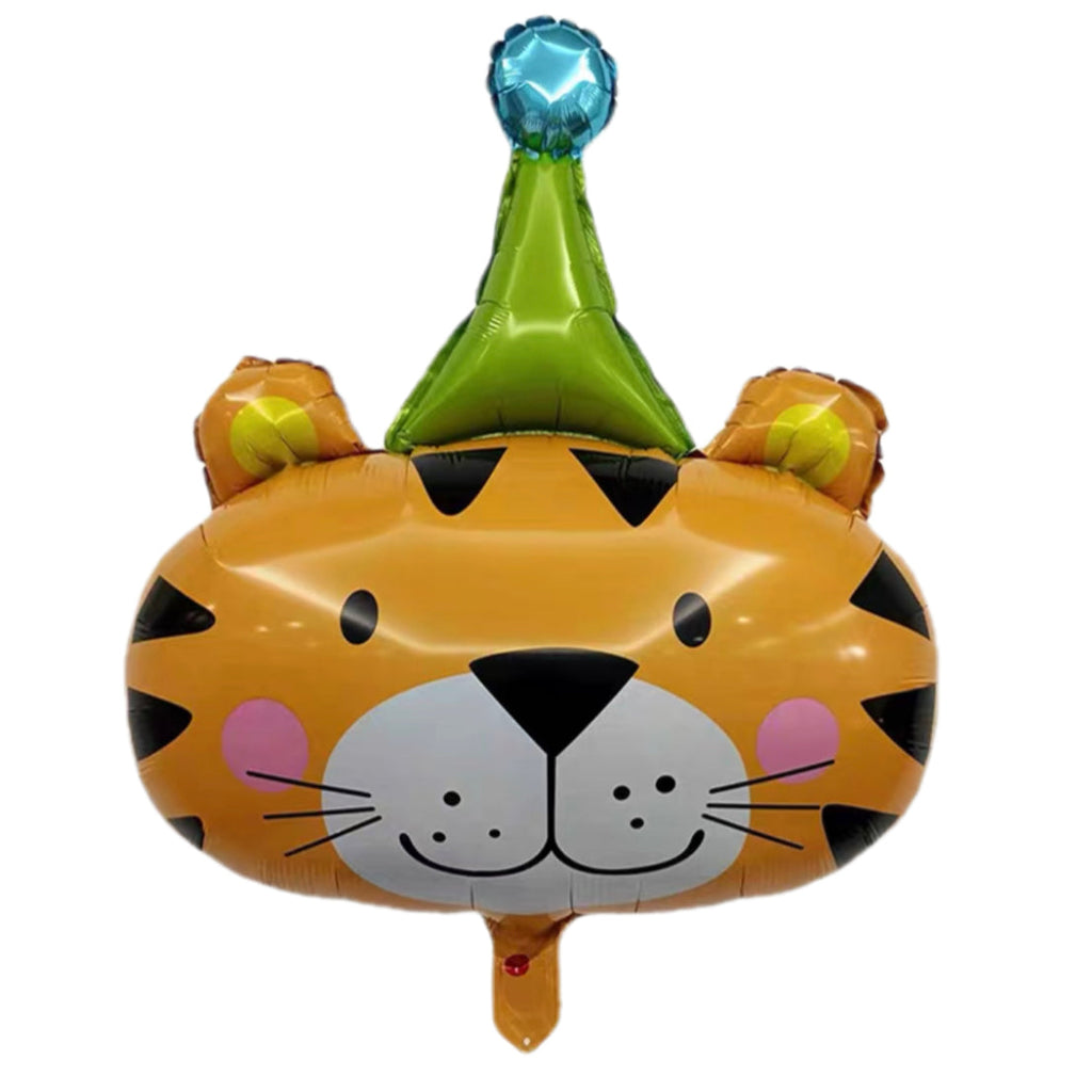 usuk-tiger-with-party-hat-foil-balloon-30in-usuk-fb-00273